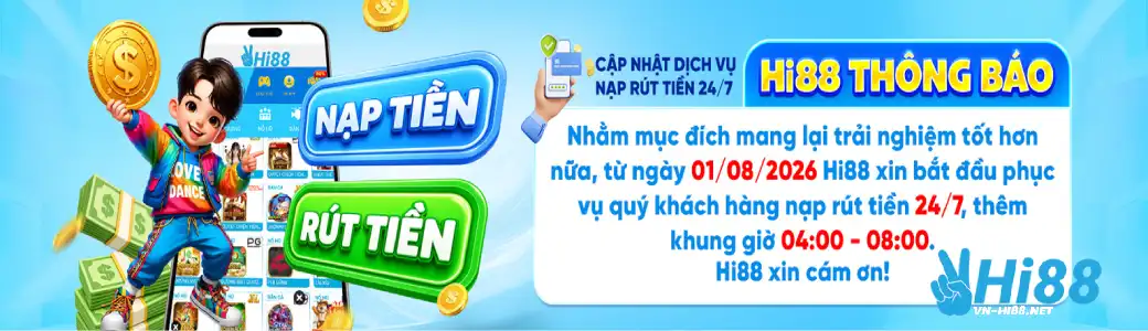 Banner HI88 Trang chủ giới thiệu các chuyên mục nổi bật và thông tin cập nhật mới.